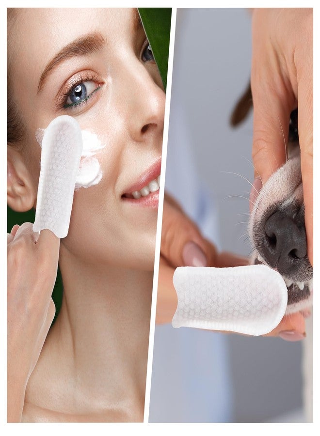 Ymapinc 100 قطعة من أغطية الأصابع القطنية للاستخدام مرة واحدة من Ymapinc، قفازات تنظيف أذن الحيوانات الأليفة قابلة للتنفس للاستخدام مرة واحدة للكلاب والقطط، أكمام قفازات صغيرة لتنظيف الحيوانات الأليفة - Image 4